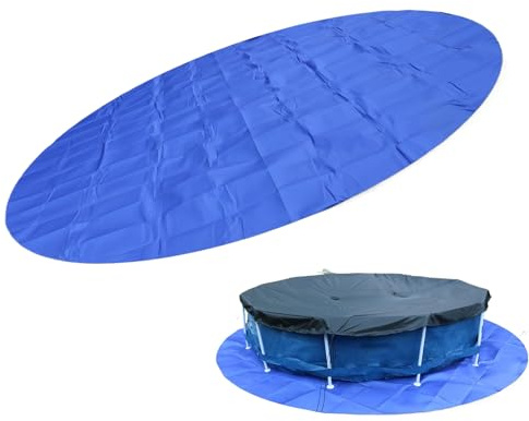 Tapis de piscine pour le sol – Tapis rond de protection de piscine en tissu résistant aux perforations pour salle de sport, béton commercial, extérieur, jardin, spa, bord de piscine, camping