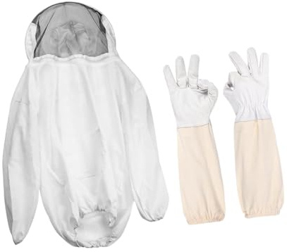 Milageto Veste d'apiculteur, Combinaison d'apiculteur Respirante, légère et ventilée, équipement de Protection Professionnel pour débutants, Hommes et