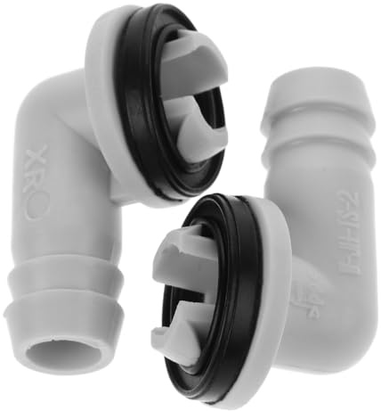 Zerodeko 2pcs Air Conditioner Drain Hose Connector with Leakproof Elbow Buckle Fitting for Window Ac Condensate Drainage Deformation Weather Resistant Adapter