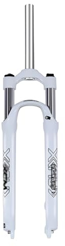DHNCBGFZ Mountain Bike Suspension Fork 26/27.5/29 100mm Travel Aluminium Alloy Lightweight Front Fork Disc Brake 28.6mm Threadless Straight Bicycle Front Fork