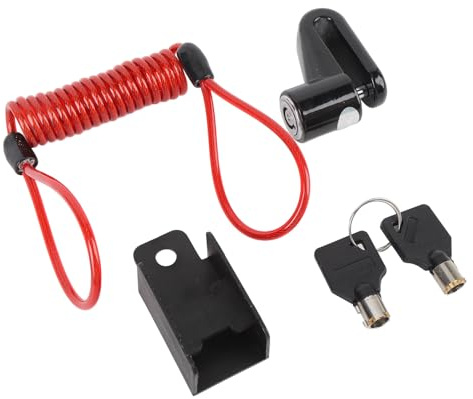 Generic Blocco Ruota Freno a Disco, Blocco Freno a Disco per Scooter Elettrici (BLACK)