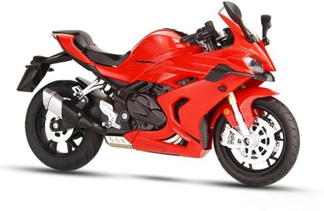 Motorcykel Miniatyrmodell Samlarobjekt 1:12 För QJMOTOR 600RS Motorcykel Samlingsmodell I Gjuten Form(Röd)