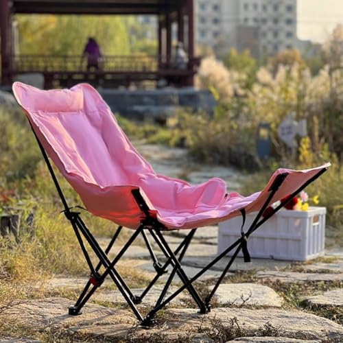 Verstellbarer tragbarer Camping-Lounge-Sessel für Erwachsene - Kompakter Schlafstuhl mit Tragetasche für Reisen, Angeln, Wandern, Outdoor, Zuhause, Entspannung