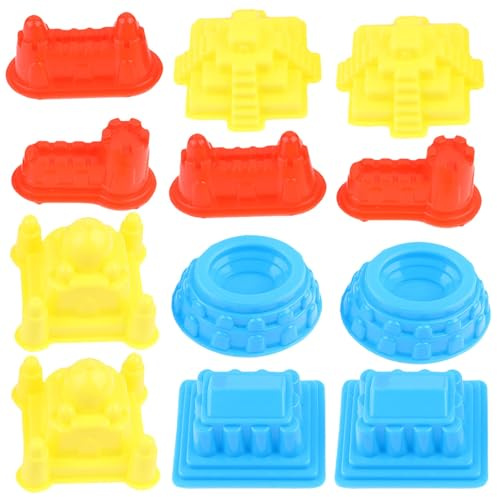 SUPVOX Set 30 Pezzi Stampi per Castello di Sabbia in Plastica Pp, Giocattoli da Spiaggia e Giochi per Bambini, per Attività Creative Interne ed Esterne, Sviluppo Cognitivo Colore Casuale