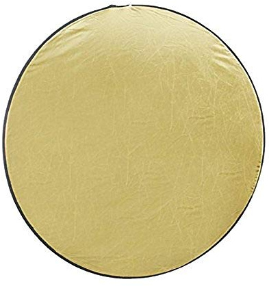 ayex 2 in 1 Faltreflektoren Set Ø 110cm 40 praktisch für Studio- und Außenaufnahmen Gold/Silber