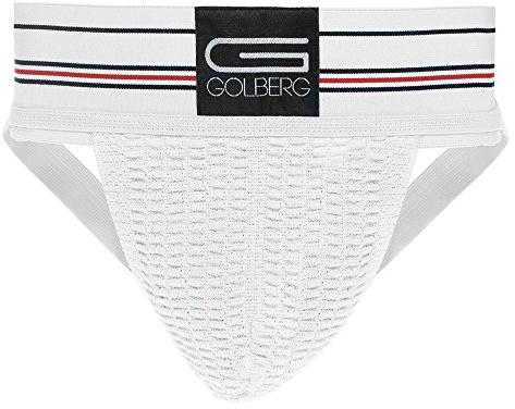 GOLBERG Mens Performance Sport Jock Strap - Active White Color - (Large) - Single Pack