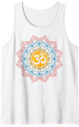Om Symbol Mandala Flower Meditation Workout Yoga Lover Gift Tank Top