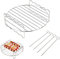 XL Air Freidora Accesorios-Air Freidora Rack Multiusos Doble Capa Rack con Brocheta, Compatible para Power Airfryer Philips