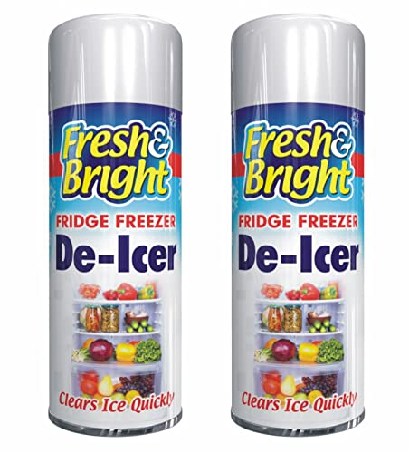 HitlineUK 2 x Deicer Spray 200ml for Windows, De-icer Fridge Freezer Deicer Fast Acting Melts Ice and Frost Quickly for Windows/Mirrors, Operates -15°c and Prevents Re-freezing Deicer