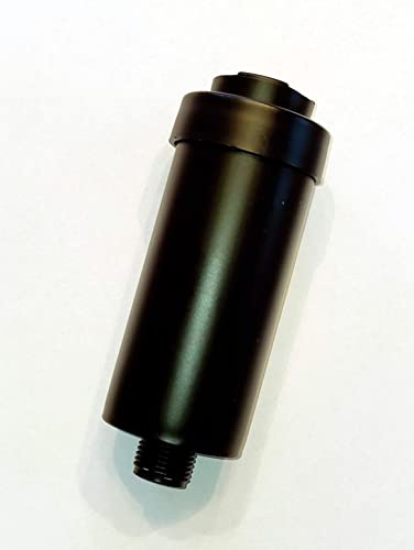 FitAqua AWF-SWR-P-B Filtro de ducha, negro, filtro de agua universal para ducha, reduce la cal y el cloro, certificado UE, 1/2 pulgada, 6 meses/5000 L, incluye anillos de sellado