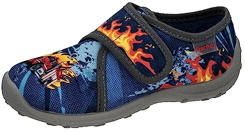 Fischer Markenschuh Kinder-Klett-Hausschuh