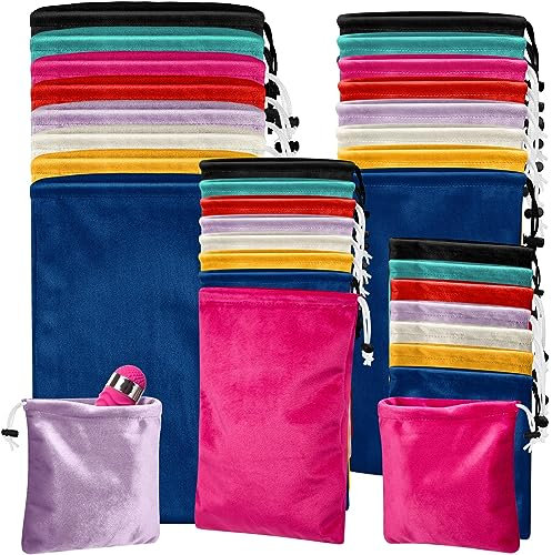 Amylove 32 Stück Spielzeug-Aufbewahrungsbeutel für Erwachsene, mit Kordelzug, Geschenkbeutel für Spielzeug, leicht, vielseitig einsetzbar, faltbar, kompakt, für Zuhause, Reisen, Spielzeug,