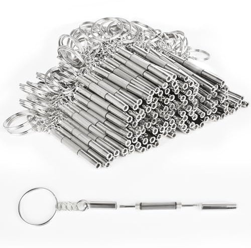 100 portachiavi cacciavite per occhiali 3 in 1 cacciavite chiave cacciavite per occhiali cacciavite per occhiali kit di riparazione con portachiavi cacciavite portatile utensili manuali