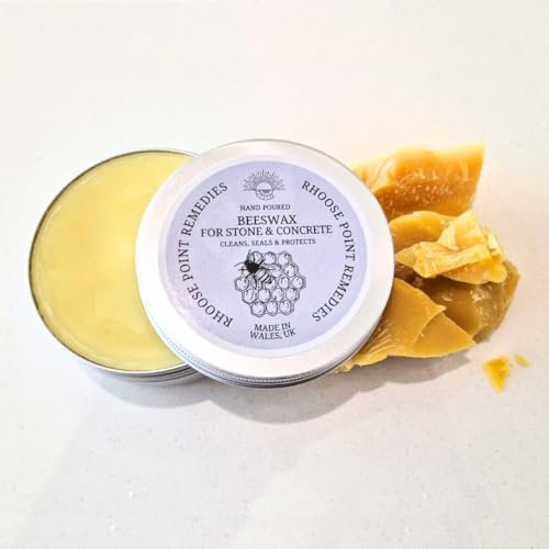 Beeswax for Stone & Concrete 100ml Cleans Seals Protects Man-Made Surfaces Marble Quartz Granite Slate Ceramic Surfaces long-lasting protected finish
