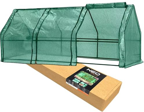 NEO TOOLS Gewächshaus Folie für den Garten, faltbar, pulverbeschichtete | Metallkonstruktion, Einfache Montage, Foliengewächshaus Gewächshaus, Für Tomaten
