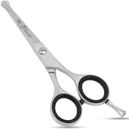 Hoof n Paw RnK Dog & Cat Grooming Scissors – 4.5 Small Hair Cutting Scissor with Round Tip Safety Design – Japanese Stainless Steel Blades – Ideal for Grooming Kit & Pet Care