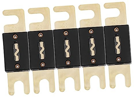 Anneome 5stücke Anl Sicherungen Mit Goldbeschichtung Für Auto Audio Video Systeme Inline Sicherung Für Zuverlässigen Schutz Und Einfache Sichtprüfung