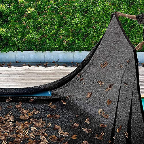 Swimming Pool Leaf Net Cover - Fine Mesh Inground Rectangular Winter Cover - Lightweight Woven Polyethylene Material, Easy to Store