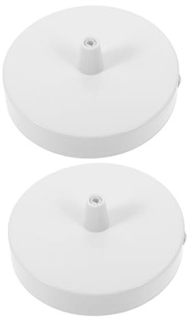 VILLCASE 2 Stück Deckenleuchte Abdeckplatte Metall Beschichtete Sprühlackierung Einfache Installation Für Deckenleuchten Lichtbaldachin Zubehör Deckenleuchtenteile