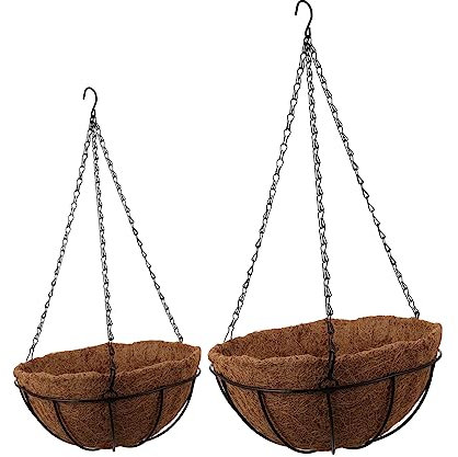 FONDOTIN 2pezzi Fioriere Sospese Vasi Da Verticali Creativi Per Giardinaggio Pendenti Balcone Ufficio Marrone