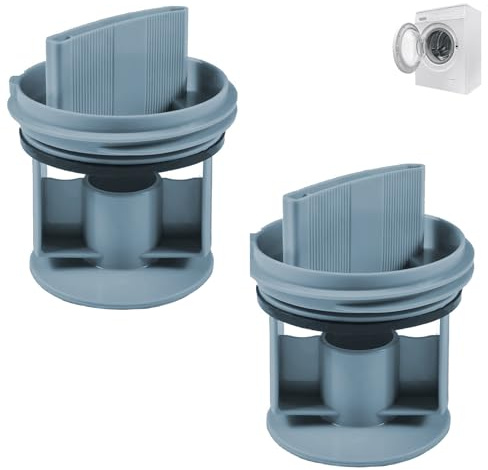 Filtro a Setaccio Lavatrice, 2 Filtri per Lavatrici, Filtro a Lanugine per Lavatrice, Filtro Lanugine Inserto di Ricambio, per Filtrare Sabbia Fine e Capelli, Blu