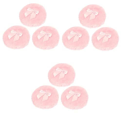 YARNOW 3 Sätze Puderquasten Mit Schleifen Design Hautfreundlich Für Große Flächen Wiederverwendbar Für Babypuder Körperpuder 3 Stücke * 3
