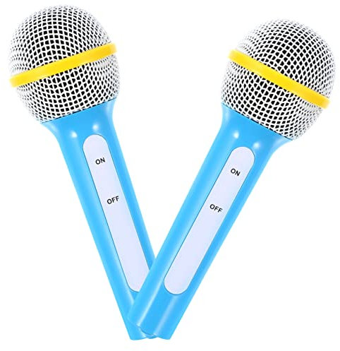 Milisten 2Pièces Microphone de Simulation pour Garçon Fille Créatif et Accessoires de Jeu pour et Spectacles