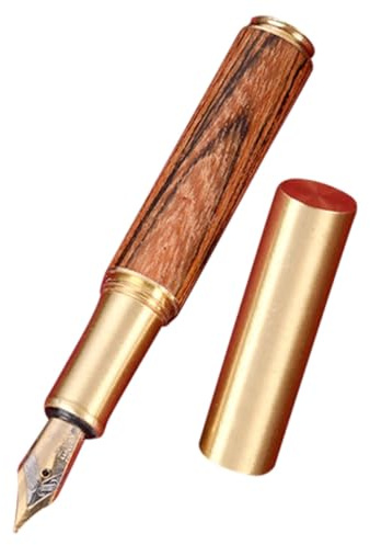 Gatuida Stylo Plume Calligraphie Vintage Bois Portable Stylo Fin pour Apprentissage Garçon Fille et Étudiants Cadeau Pratique pour École et Bureau