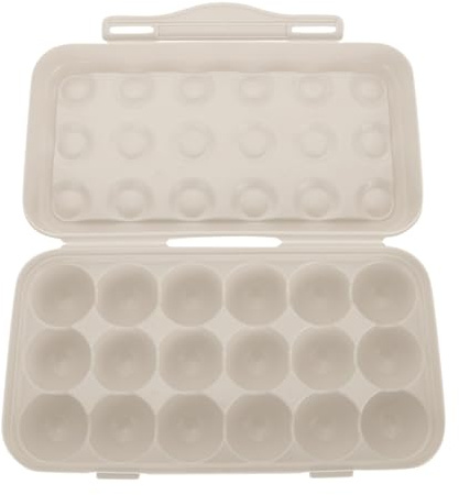 TEMPNAP Anti kollisions eierbox Fächer mit Deckel Langlebiger Lebensmittelechter für Haushalt und Camping Stoßfester Eierbehälter für Kühlschrank und Transport