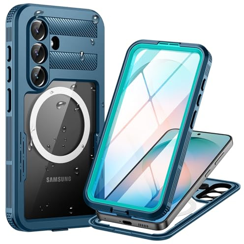 Focusor Cover per Samsung Galaxy S26 Impermeabile Antiurto 360 Completa,Blu | IP68 Waterproof,Resistente,Militare,Protezione Dello Schermo,Antipolvere,Rigida,Anti Urto,Subacquea,Compatibile con Mag-Safe