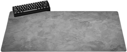 VMDVBNA Skrivbordsmatta musmatta grå textur mönster musmatta dator kontor spel bordsmatta gummi för kontor och hem (färg 5, 350 x 600 x 2 mm)