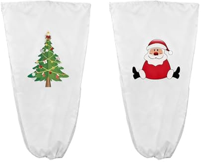 Greet Immune Housse de plantes de vacances 2 divisions Abri d'hiver perméable à l'air pour jardin paysage d'hiver couvertures de plantes Plan de Noël