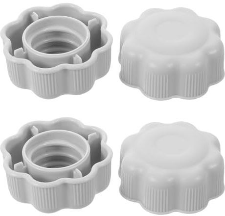 BESPORTBLE 4pcs Slide Screw Caps Flower Shape Plastic 2.7cm Inner Diameter Eliminate Wobble for Slides, Swings and Rocking in Rooms and Early Education Centres