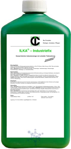 ILKA® - Industriefix Industrie- & Maschinenreiniger-Konz. | 10ltr | Reiniger, Entfetter für Motoren, Maschinen und Anlagen, z.B. Bohr- und Fräsmaschinen