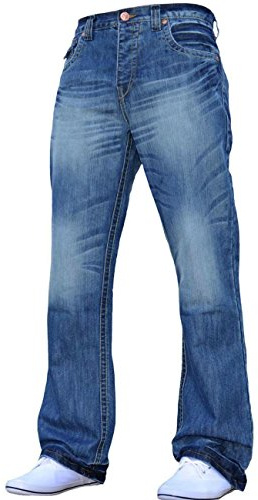 APT Men's Blue Bootcut Flared Work Casual Jeans Size 30-34