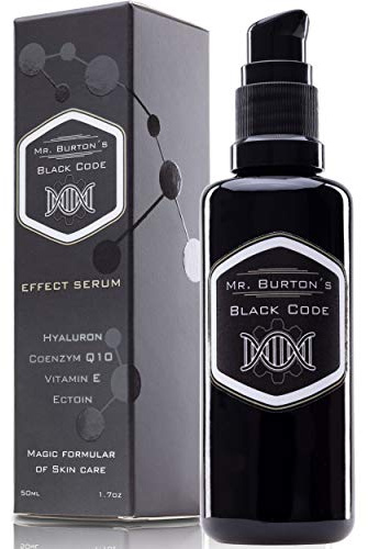 NEU - Hyaluron Effekt Serum hochkonzentriert Anti Aging für Männer Mr Burton´s Black Code 50ml