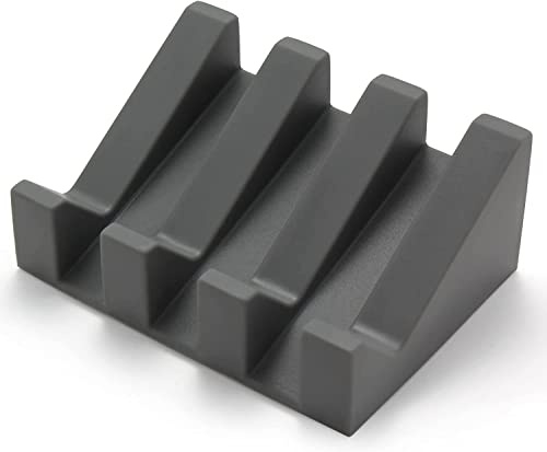 Silikon-Seifenhalter, minimalistisches Design/Seifenschalen für Badezimmer/Schwammhalter für Küche/Seifenschale für Dusche (Grau)