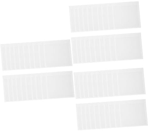 Abaodam 60stücke Selbstklebende Transparente Etikettenhalter Für Karten Praktische Aufbewahrungslösungen Für Büro Und Lager Vielseitig Und Einfach Zu Verwenden