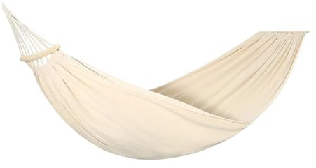 Camping hängmatta utomhus, gunga för barn, dubbelhus, anti-överslag, sovsal, sovrum, inomhus, nätsäng, camping, camping (200 x 80 beige)