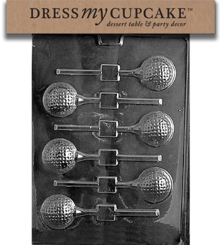 Dress My Cupcake Chocolate Candy Mold, Golf Ball Lollipop