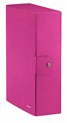 Leitz, Behälter, Tastenverschluss, plastifizierter Karton, Format 25 x 35, WOW Dorso 10 cm Fucsia metallizzato