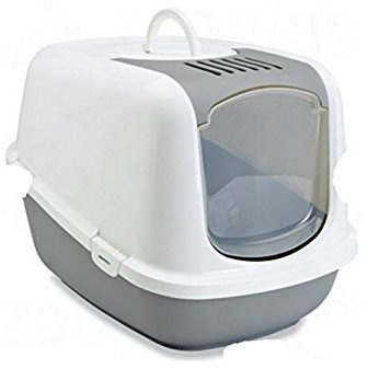 Arenero cubierto grande XXL, tiene una abertura superior para una limpieza rápida y fácil, un interior espacioso, ideal para gatos muy grandes