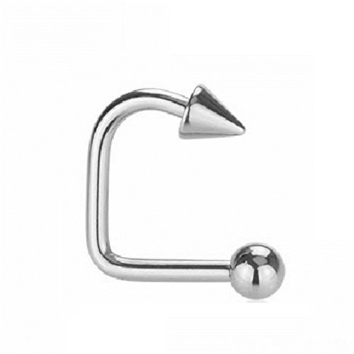 eeddoo Piercing Labret Lippen-Piercing Spitze Silber Edelstahl