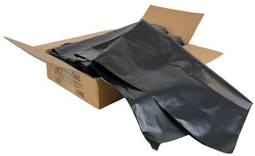 EXTRA HEAVY DUTY BLACK RUBBLE BAGS/SACKS BUILDERS 30kg+ (1000)