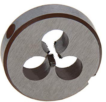 Utoolmart M3 x 0,5 Metrische runde Schneideisen Maschinen-Gewindeschneider, runde Schneideisen aus Hochgeschwindigkeitsstahl, 1 Stück