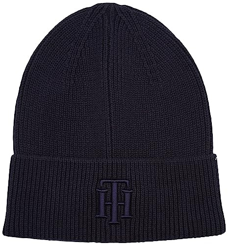 Tommy Hilfiger Damen Gestrickte Mütze Modern Surplus Light Rib Beanie Aw0aw12163