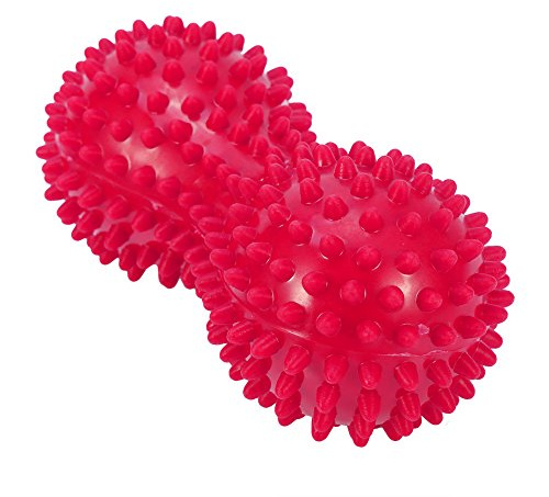 Cocoarm Massagebälle Igelball Stacheliger Massageball Fitness-Übung Erdnusskugel Igel-Massageball Igel Ball Fußmassageroller für Sport Fitness und Körpermassage, Lila