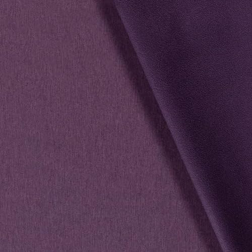 Softshell MELLY, melange, MELIERT, Ökotex Stoffe, Meterware, wasserabweisend,Jacken, Hosen, Regenschutz 0,5 m Schritte (Aubergine-45-MELLY)