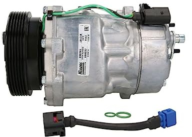 NISSENS 890761 Compresseur de clim SD7V16 PAG 46 YF R134a R1234yf Compatible avec VW Golf 4 3/5 portes 1J1 Transporter T5 Van 7HA, 7HH, 7EA, 7EH Caddy III Van 2KA, 2KH, 2CA, 2CH, AUDI A3 3/5 portes