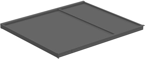 NINKA 5280.53 90680 KB 450 mm, Lid Plate for Waste Bin Eins2vier and eins2fünf, KS 18/19 mm, Plastic Dark Grey, Silver
